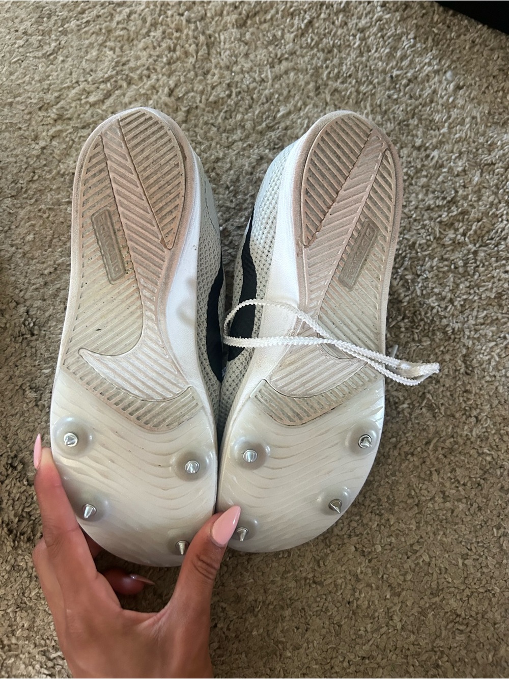 Women’s Track Spikes - White and Black
